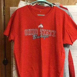 OHIO STATE  BUCKEYES women’s tee  (no size tag, care tag or brand tag)